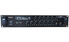 帶MP3/收音機/六分區(qū)音量可調(diào)合并式功放    K-240MFBT